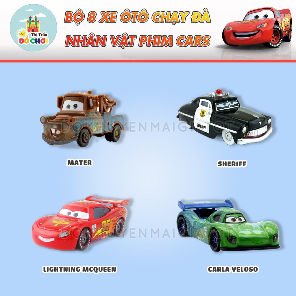 Xe đồ chơi cho bé  GIÁ SỐC  Xe ô tô đồ chơi cho bé chạy trớn bằng nhựa 8 chiếc nhiều màu 5102A