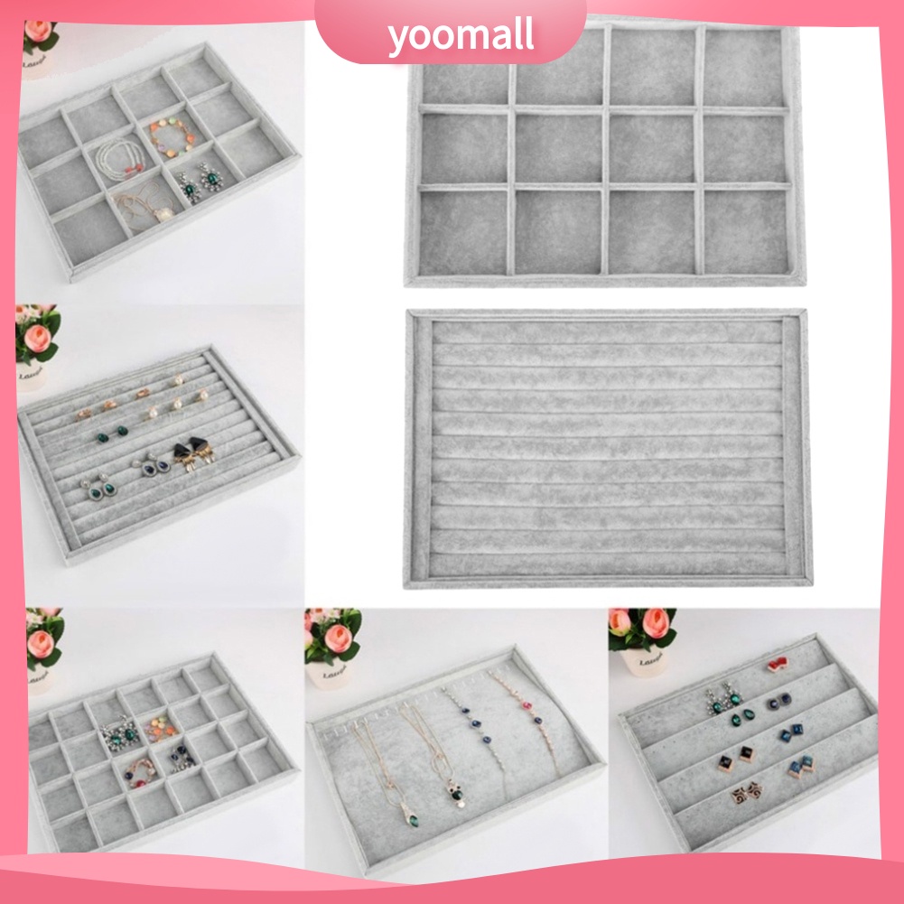 Khay Trưng Bày Trang Sức Bằng Vải Nhung Thời Trang
