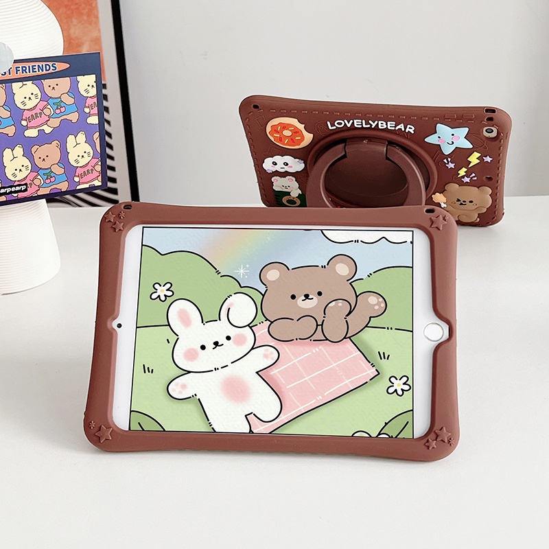 Ốp Máy Tính Bảng Silicon Có Giá Đỡ Xoay 360 Độ Cho Xiaomi Pad 5 Mi Pad 5 Pro 5Pro 5G 2021 11inch