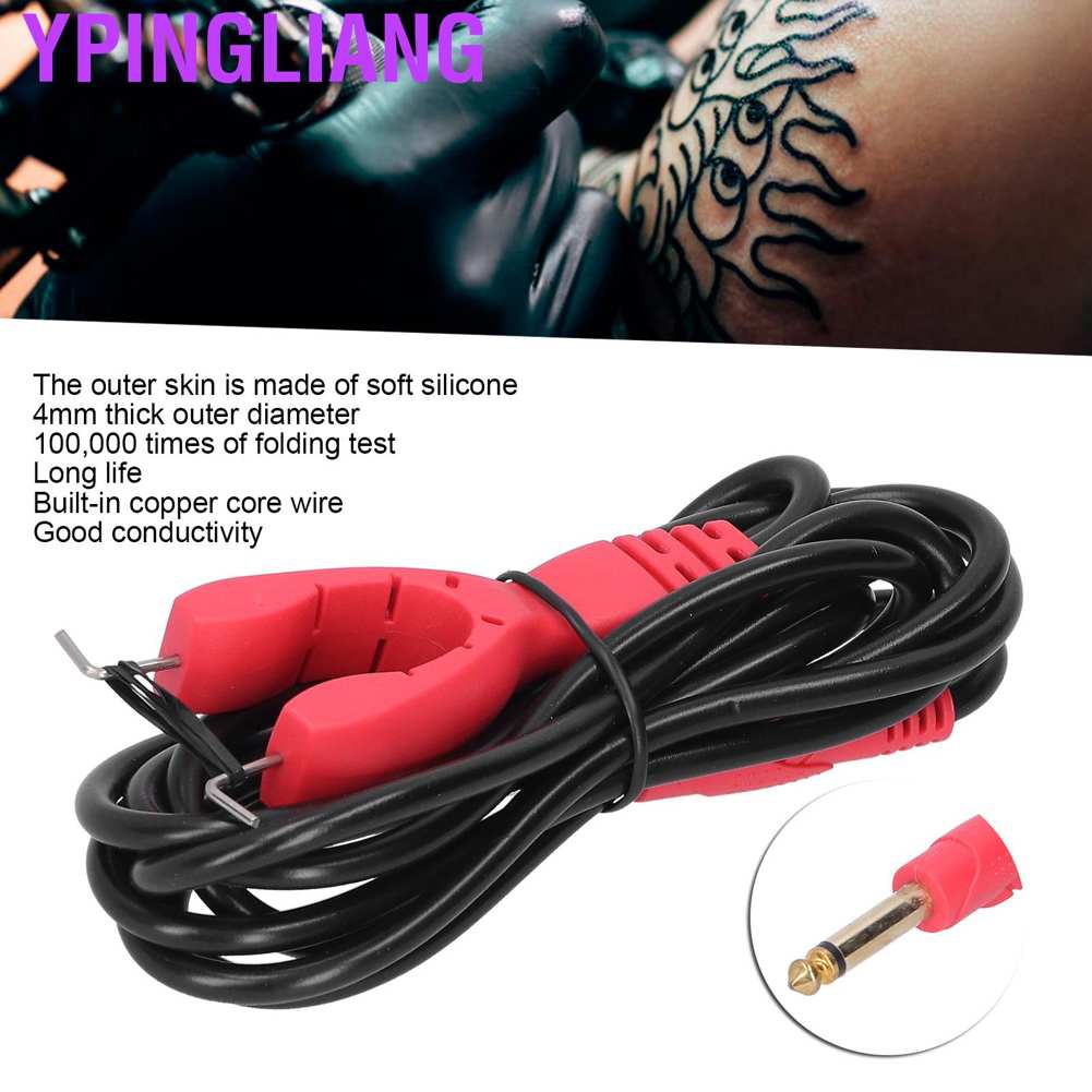 Ypingliang Professional Tattoo Machine Clip Cord Soft Silicone Power Supply Accessory