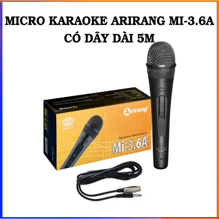 Micro Arirang karaoke có dây  Mi-3.6A