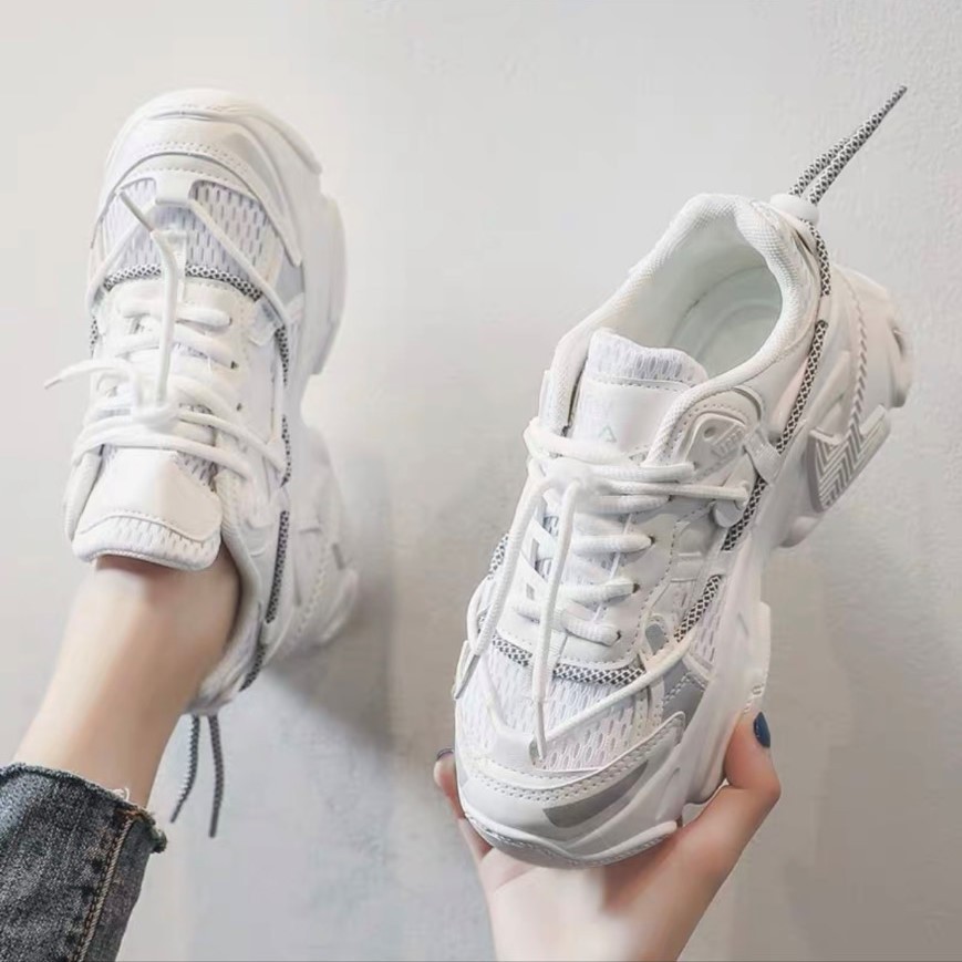 Giầy Nữ Thể Thao Seaker Lưới Vải Phản Quan Thời Trang BANEN 01