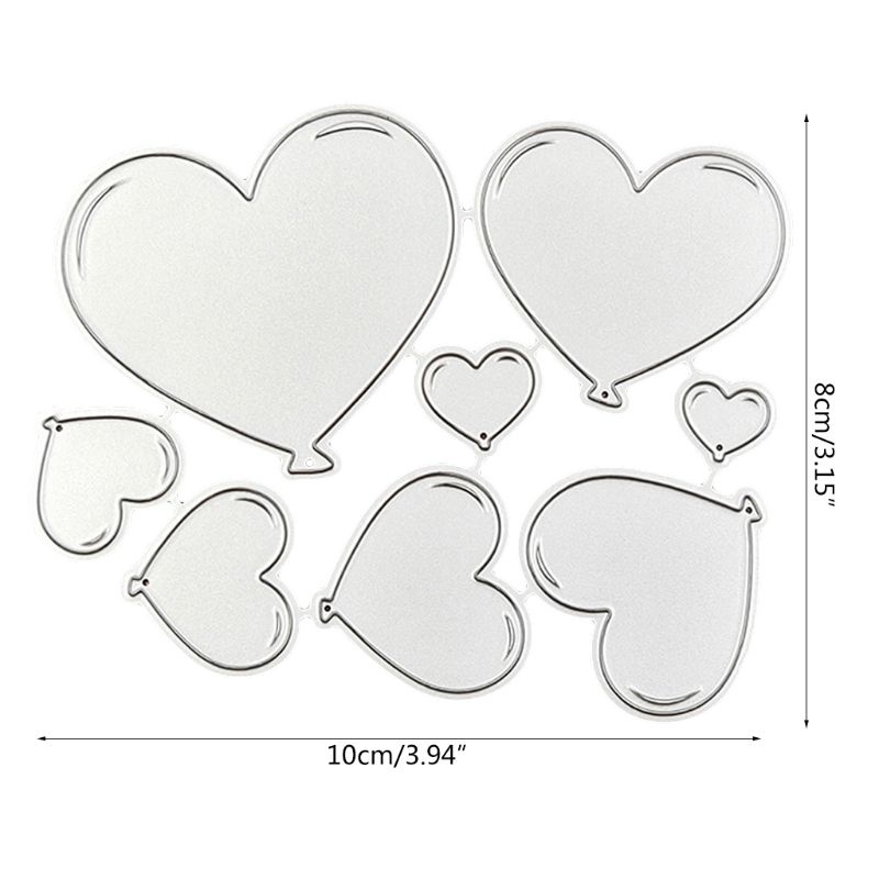 Khuôn Cắt Giấy Thép Carbon Trang Trí Hình Trái Tim Hoạt Hình