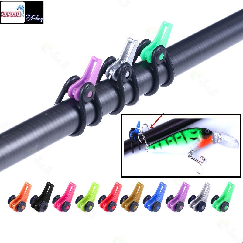 Sét 10 Móc Câu Hengjia và 20 Vòng Cao Su Dụng Cụ Cố Định Thiết Bị Mồi Câu Cá Chính Hãng HENGJIA PKK11 - Sanami Fishing
