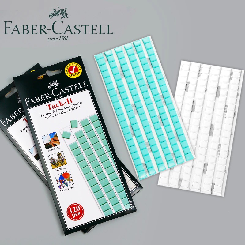 Đất Sét Dính Faber-Castell Tack-It Set 42/90 Miếng Vuông