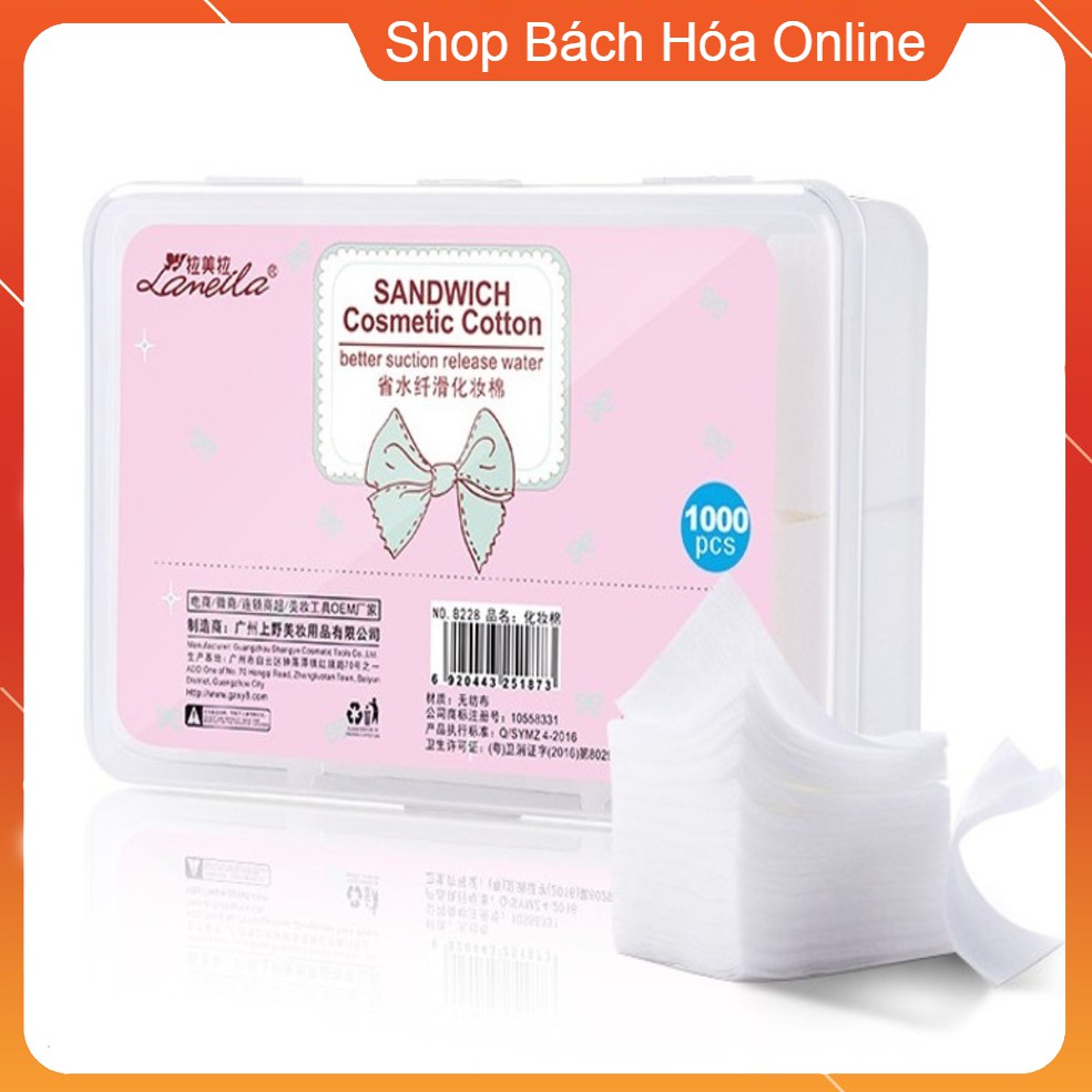 HỘP 1000 BÔNG TẨY TRANG