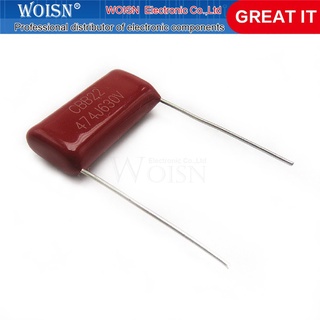 Set 10 tụ điện Polypropylene 630v474j 0.47uf 470nf Pitch 20mm 630v 474 Cbb chuyên dụng tiện lợi