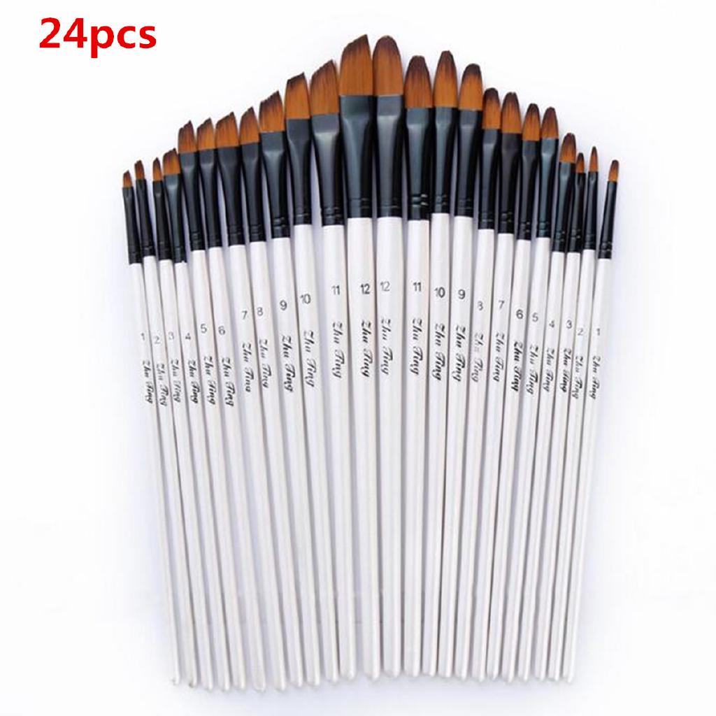 Set 24 cây cọ vẽ màu nước chuyên nghiệp