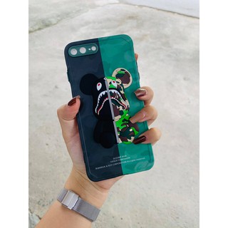 Combo Ốp Iphone + Ốp Airpods BAPE x BearBrick 3D
