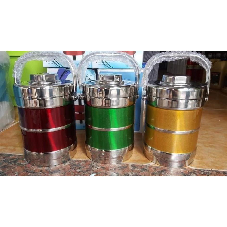 Cặp lồng inox giữ nhiệt cao cấp, hộp cơm bằng inox 2 lớp giúp giữ nhiệt cách nhiêt ủ nóng lâu Tamee