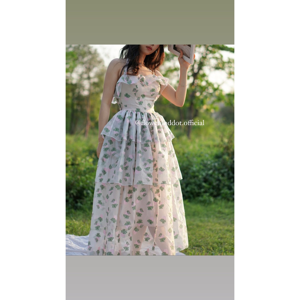 Alice Dress 3 tầng và 2 tầng - Đầm công chúa nhiều tầng dáng xòe, váy dự tiệc Flower & Dot