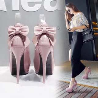 (SẴN HỒNG 36) Giày cao gót nữ 12cm