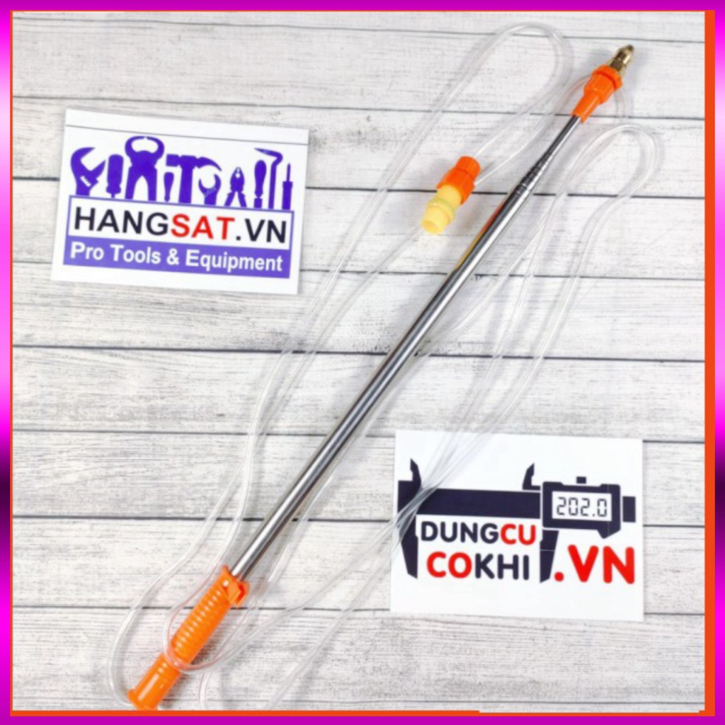 Cần tưới cây rút dài 3.6m, đầu phun 1 mắt đồng, dùng tưới cây, phun thuốc sâu tiện lợi