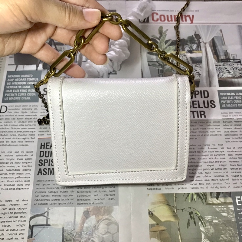 Túi sách mini, túi đeo chéo cnk mini bì thư cầm tay dây xích size 14cm khóa bấm cao cấp phong cách tiểu thư