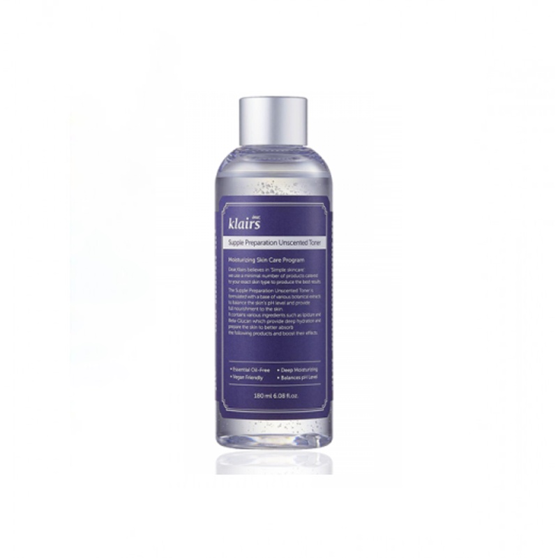 Nước hoa hồng không mùi Klairs 180ml