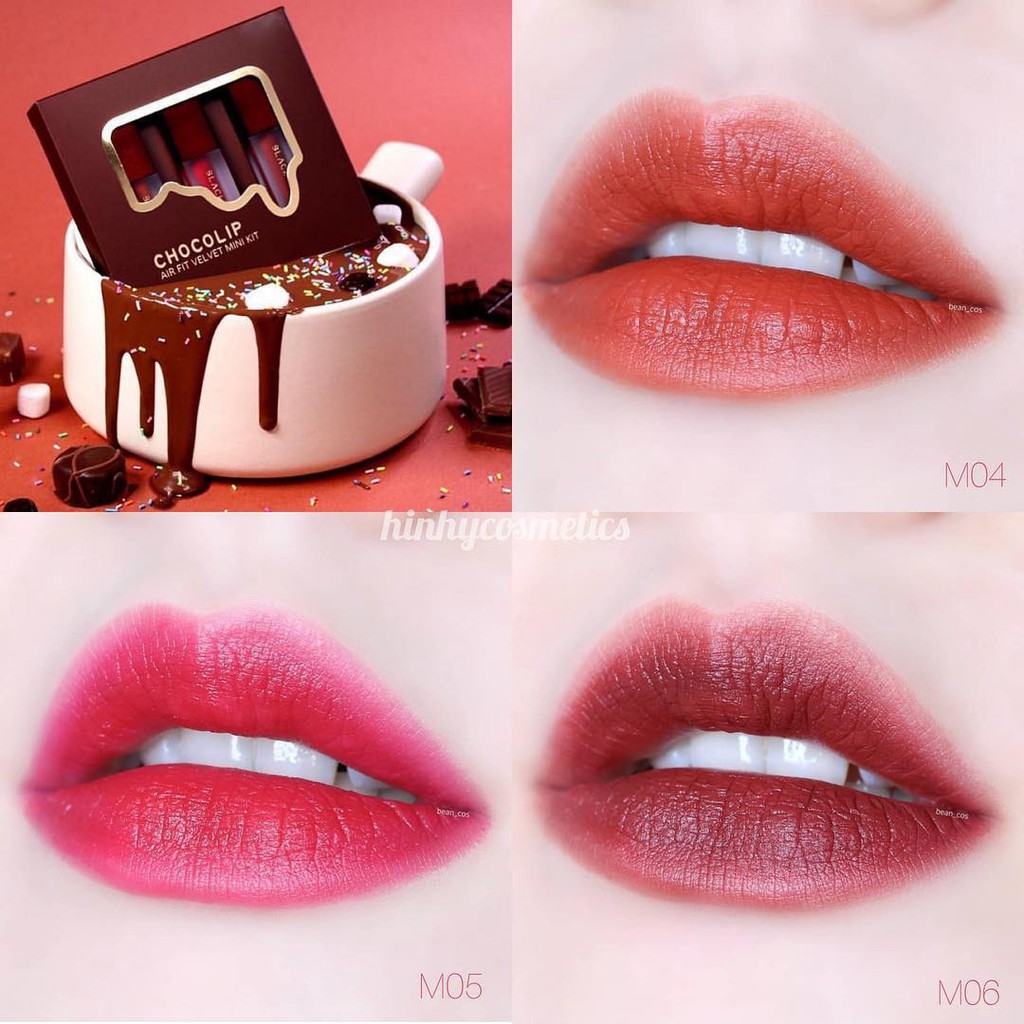 Set Son kem Black Rouge Mini Kit Chocolip