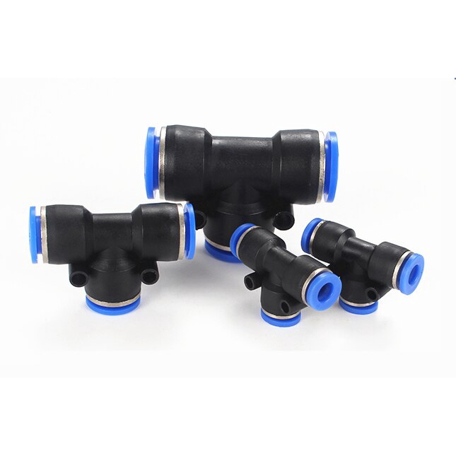 PE 4mm-16mm ba chiều Đẩy thẳng bên trong trong khớp nối khí nén