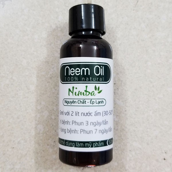 Dầu neem nguyên chất (neem oil) – lọ 100ml