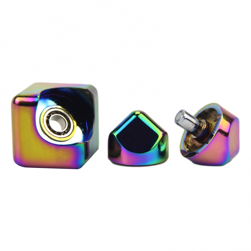 Con Quay Đồ Chơi Fidget Spinner HìNh KhốI Vuông NhiềU MàU, GiúP GiảM Stress