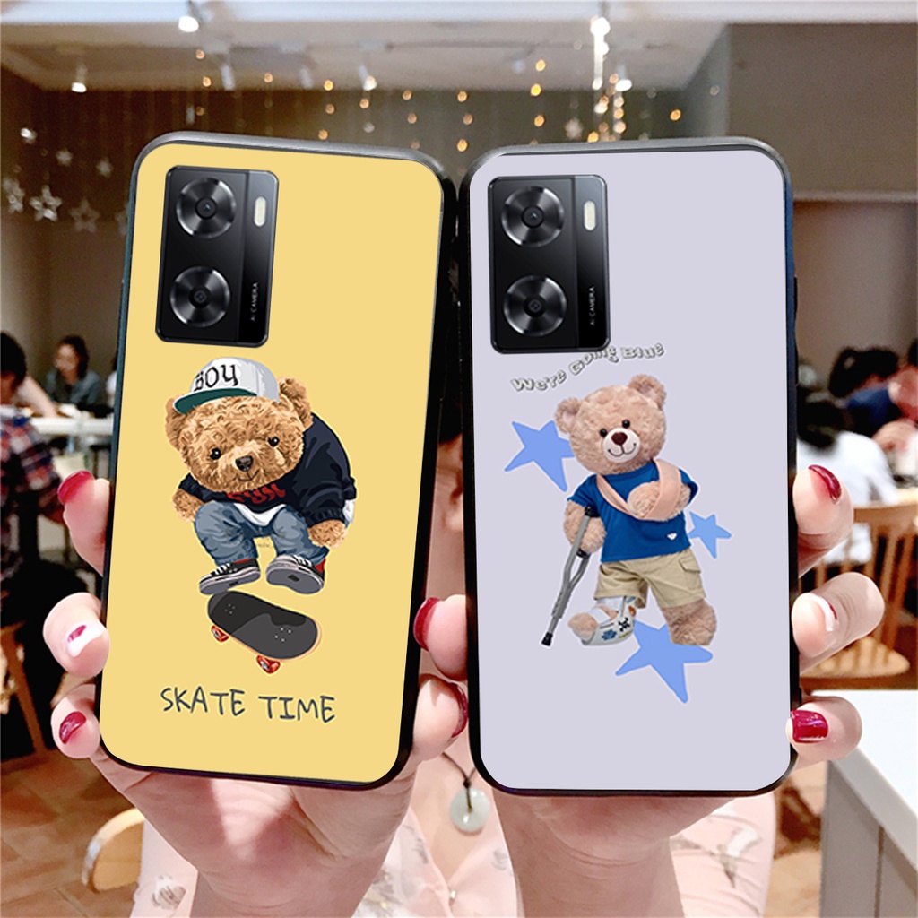 ỐP lưng Oppo A57 4G - Oppo A57 2022 gấu cute phá cách siêu đẹp