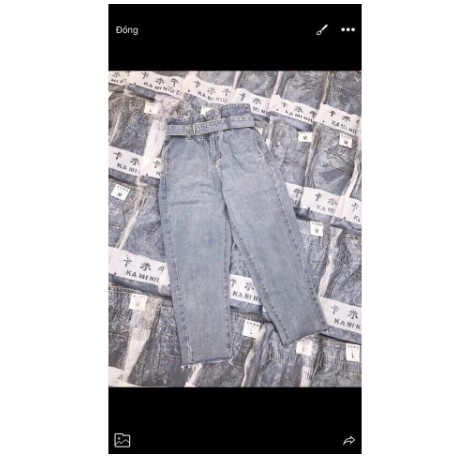 Quần baggy màu nhạt Quần baggy bò ,QUẦN BAGGY Nữ JEAN CẠP CAO ,CÁ TÍNH CHẤT JEAN DÀY DẶN ,HÌNH THẬT SHOP CHỤP | BigBuy360 - bigbuy360.vn
