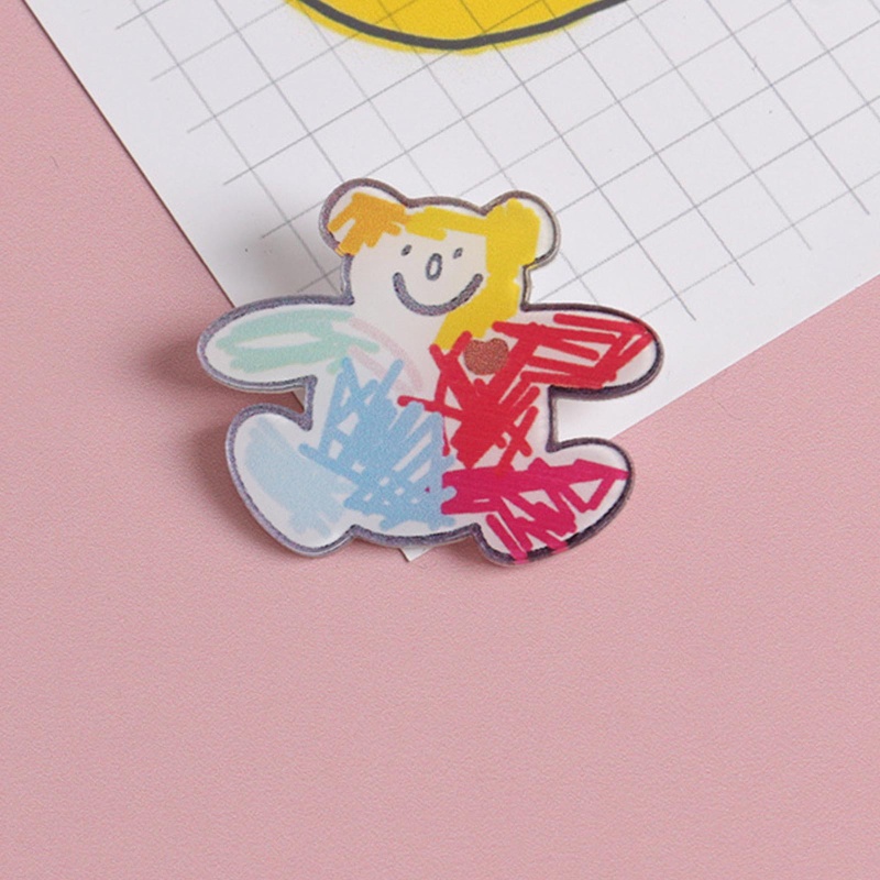 Huy Hiệu Cài Áo Hình Hoạt Hình Đáng Yêu