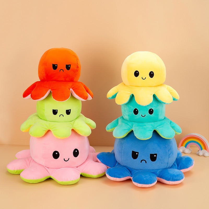 Bạch Tuộc Cảm Xúc Gấu Bông Bạch Tuột Cảm Xúc size lớn to khổng lồ mini nhỏ 2 mặt 20cm 25cm 30cm