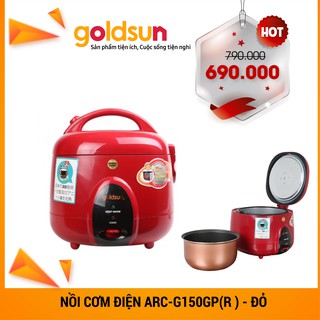 Nồi cơm điện Goldsun nắp Gài 3D 1,5 lít ARC-G150GP - màu đỏ - Gia Dụng Nhà Bếp VN