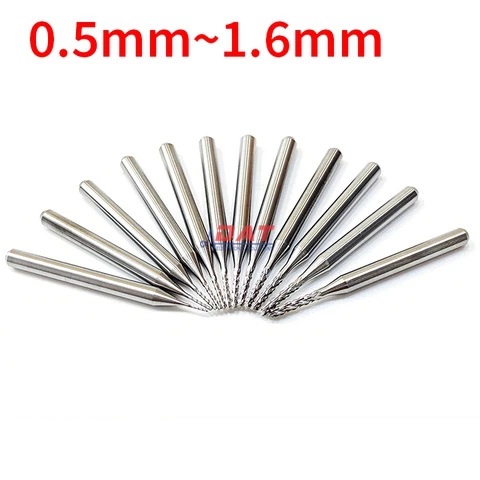 Mũi Phay PCB Thép Vonfram 3.175mm - 0.5mm 0.6mm 0.7mm 0.8mm 0.9mm 1.0mm 1.1mm 1.2mm 1.3mm 1.4mm 1.5mm 1.6mm