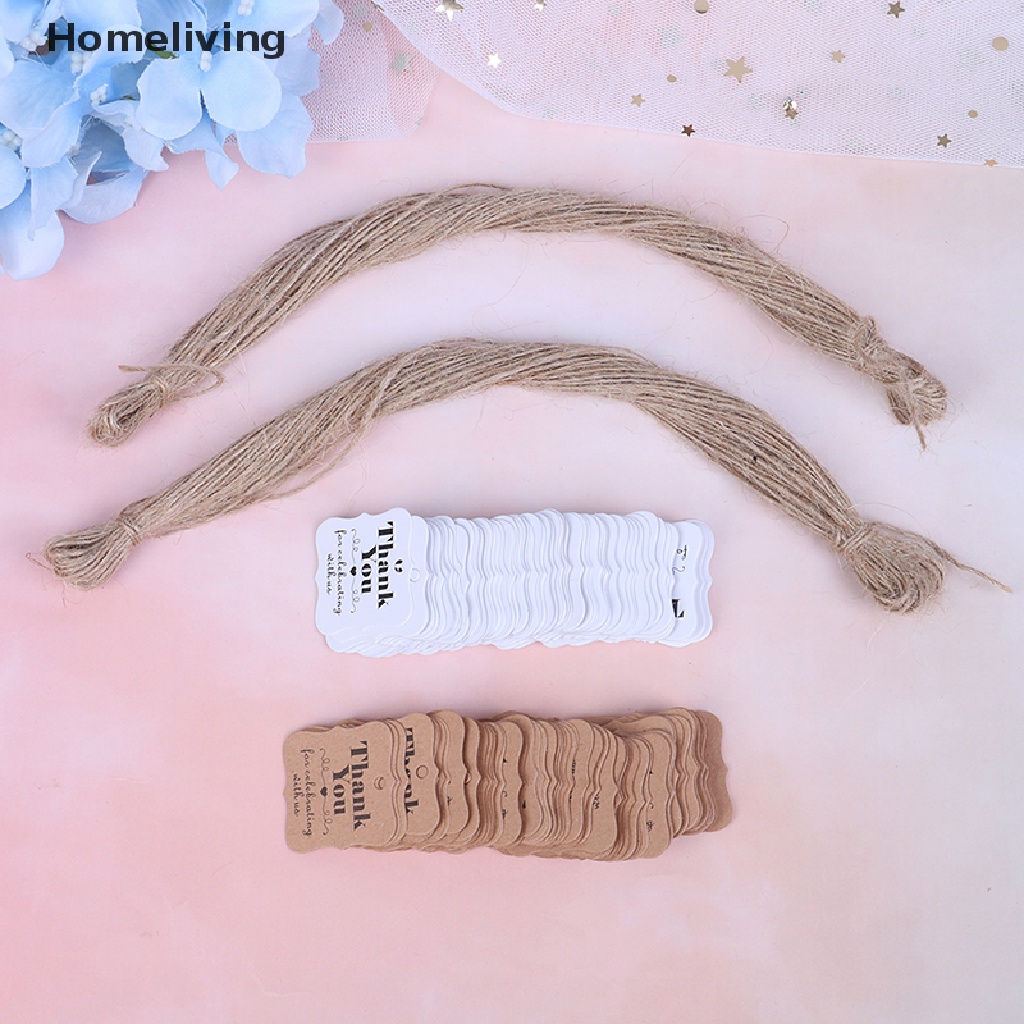 Set 100 Tấm Thẻ Giấy In Chữ Thank You for Celebrating with Us Dùng Để Tặng Em Bé