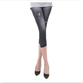 Combo 3 Quần Legging lửng giả Jeans thời trang