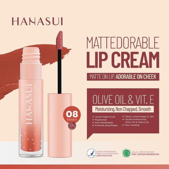 (hàng Mới Về) Son Kem Lì Trang Điểm Môi Lâu Trôi Hanasui | BigBuy360 - bigbuy360.vn