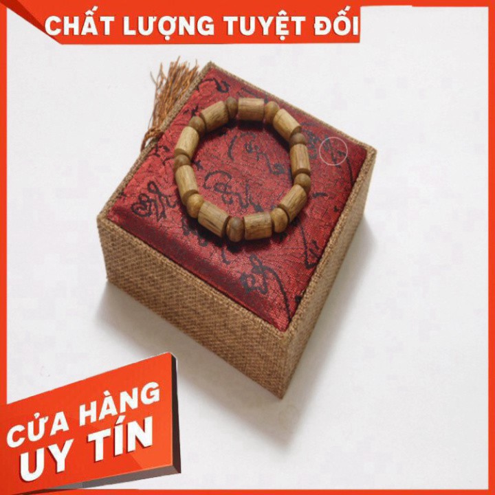 Trầm Hương Vòng Tay Trầm Hương Đốt Trúc Bảo Hành Mùi Thơm Vĩnh Viễn [ Tặng hộp Gấm cao cấp ]