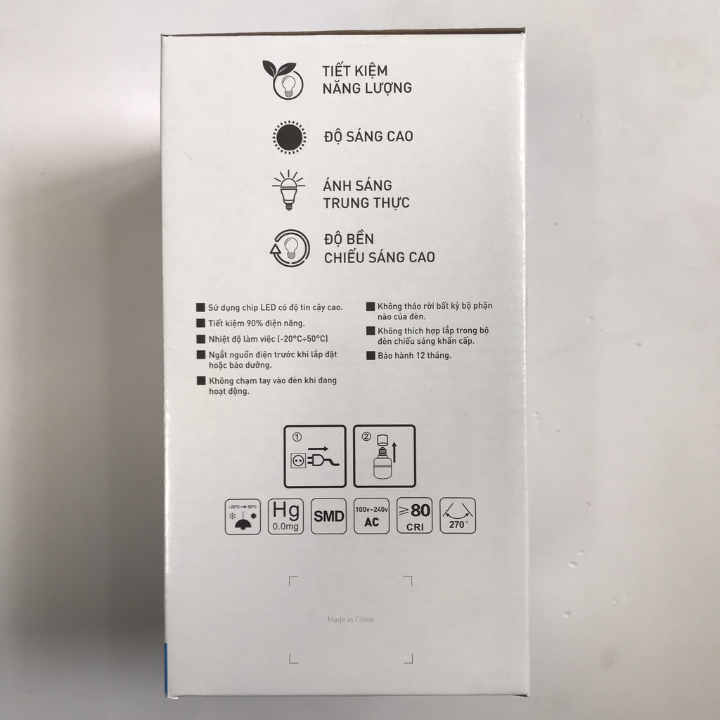 Bóng đèn Led 5w 7w 9w 10w 12w 15w 18w 20w bup tròn A bulb tiết kiệm điện kín chống nước Isun Asanzo