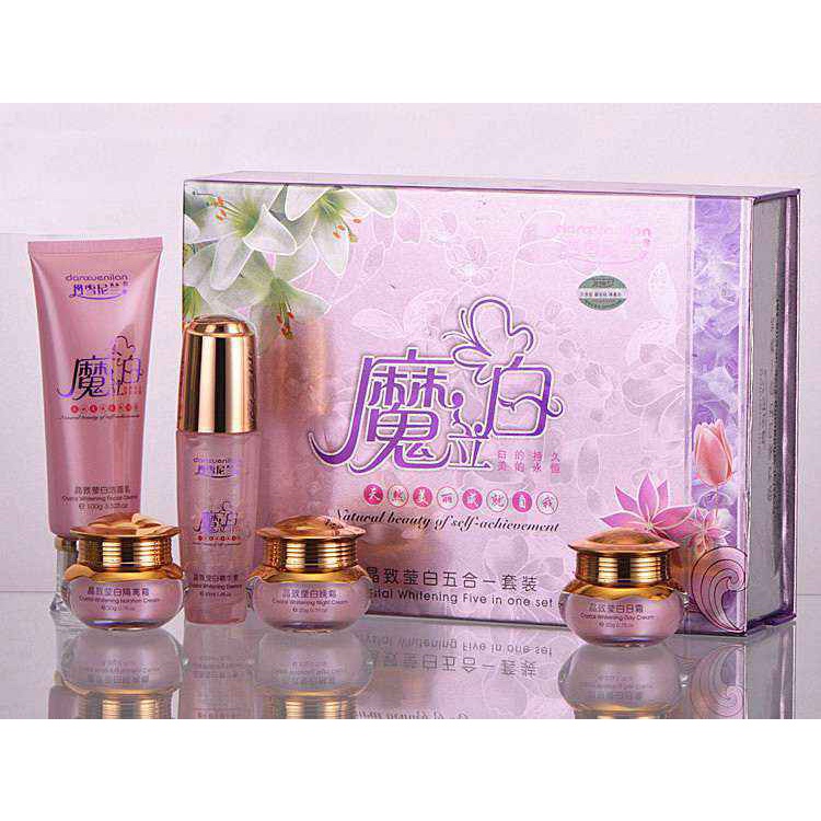 Bộ Kem 5 món Hoàng Cung Hồng Danxuenilan Crystal Whitening Five In One Set