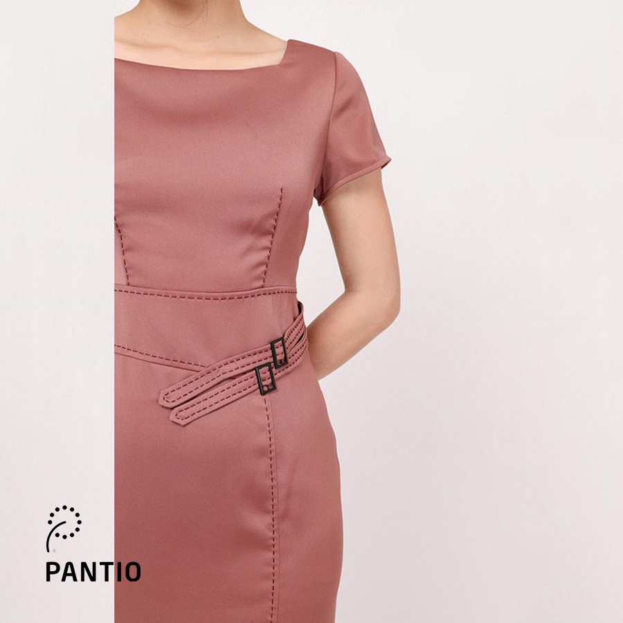 Đầm công sở ngắn tay dáng ôm nhẹ FDC72201 - PANTIO