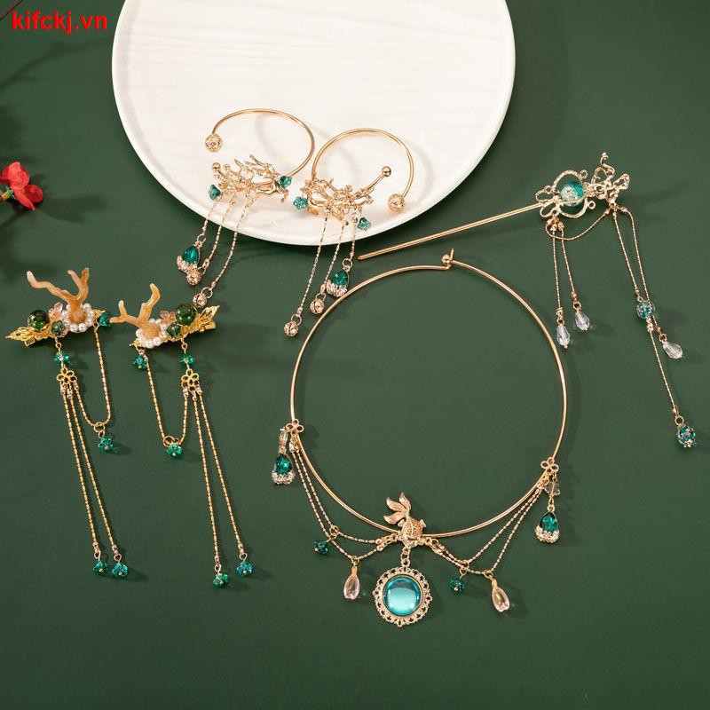 Trâm Cài Tóc Hình Sừng Nai Phong Cách Cổ Điển Cho Nữ