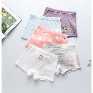 Set 5 quần lót đùi cho bé gái  (hàng 100% coton ) hình chiếc đầm