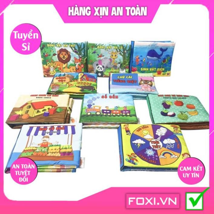 Sách vải cơ bản dành cho Bé sơ sinh với 16 chủ đề số đếm-cuộc sống-tự nhiên-cảnh báo nguy hiểm-Giúp mẹ dễ dàng vệ sinh