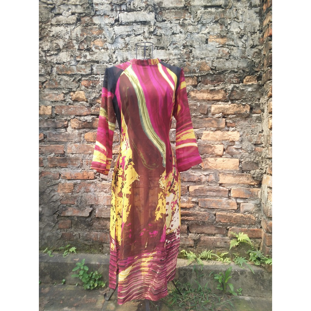 Áo dài 150k hàng thiết kế size xl tự chụp tại HN