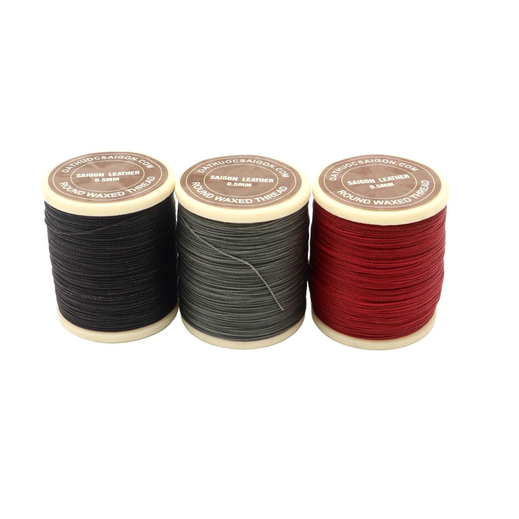 Chỉ may đồ da handmade 0.5mm màu xám lông chuột thương hiệu Da Thuộc Sài Gòn