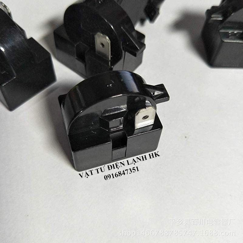 Rơ le khởi động Block Tủ Lạnh 22 33 ôm - Relay bán dẫn ohm máy nén - Tụ đề