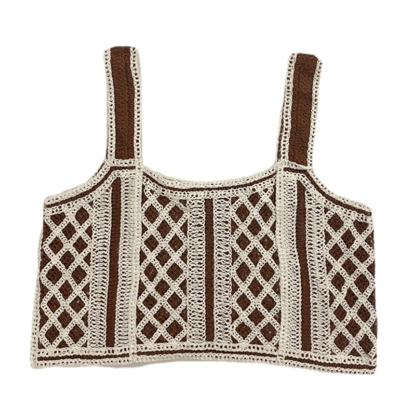 Áo Tank Top Dệt Kim Phong Cách Boho Xinh Xắn Cho Nữ