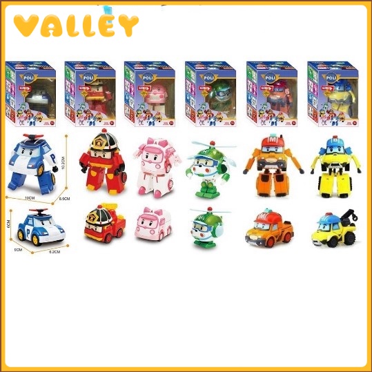 Đồ chơi mô hình ZHAN QI TOYS xe cảnh sát biến hình thành rô bốt độc đáo cho bé