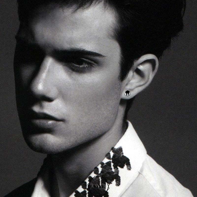 Bông tai bạc nam đinh tán móng vuốt rồng Draclaw – khuyên tai ViVi_Gift