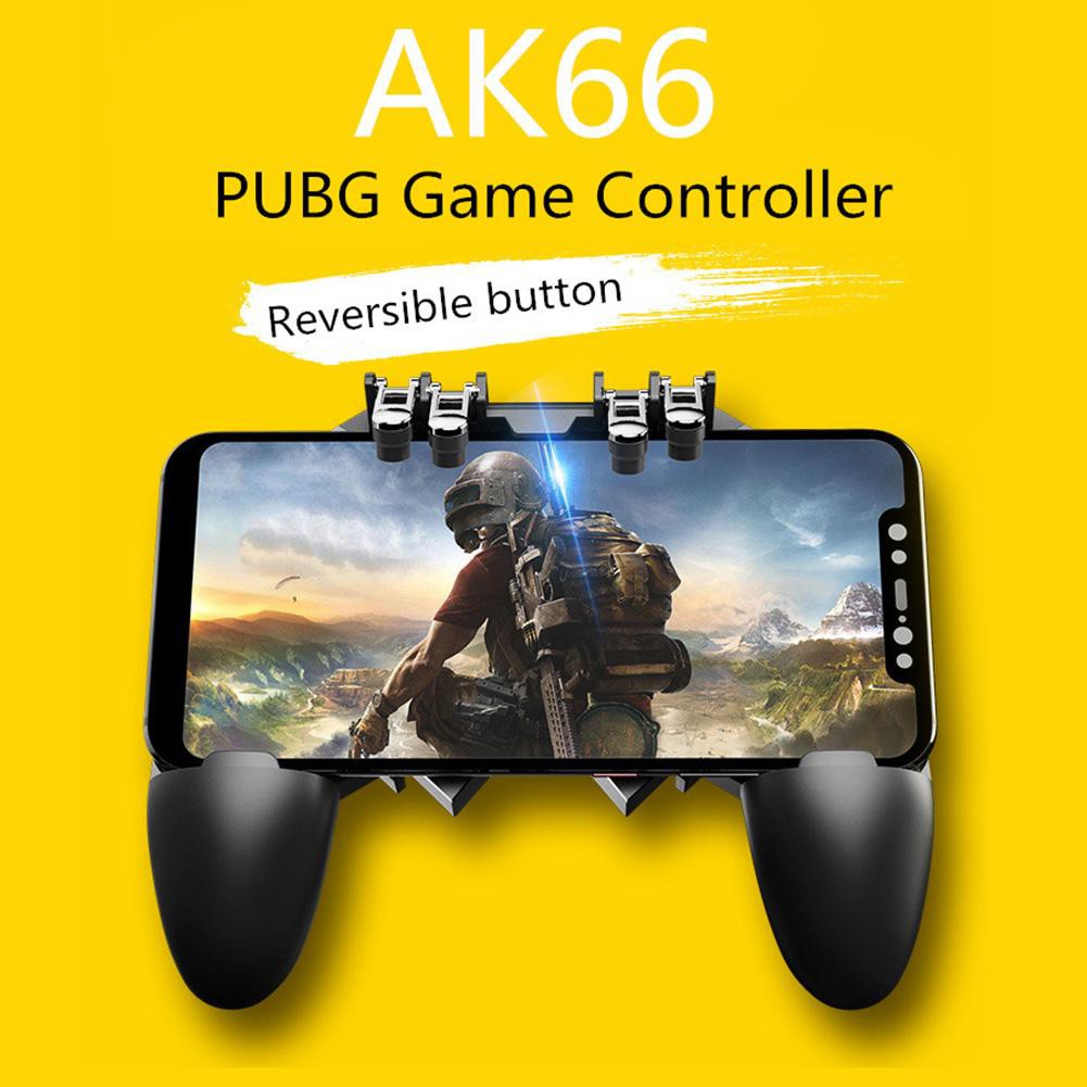 Tay cầm gắn điện thoại hỗ trợ chơi game PUBG AK66 tiện dụng -dc3913