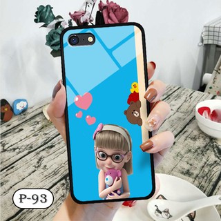 Ốp lưng kính 3D OPPO A71- cute
