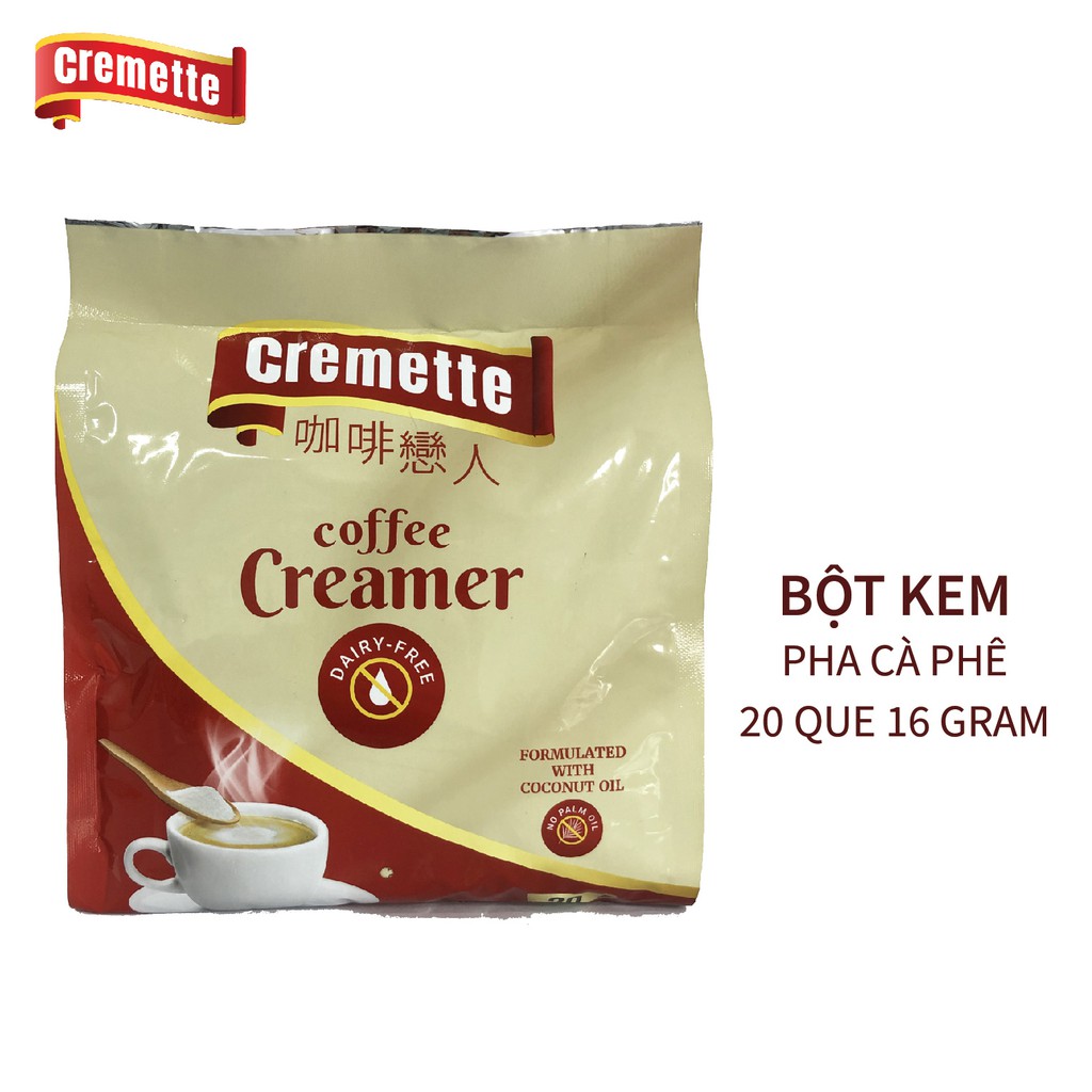 Bột kem pha cà phê Cremette túi 20 que 16 gram - UP and WIN