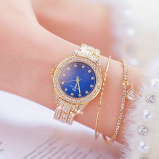 Đồng hồ nữ Bee Sister 1627 dây đính đá mặt màu viền đá đẳng cấp