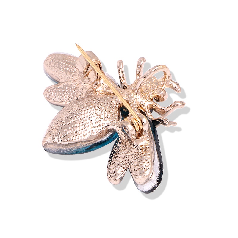 Ghim Cài Áo Hình Chú Ong Đính Pha Lê Dễ Thương Cho Nam Và Nữ